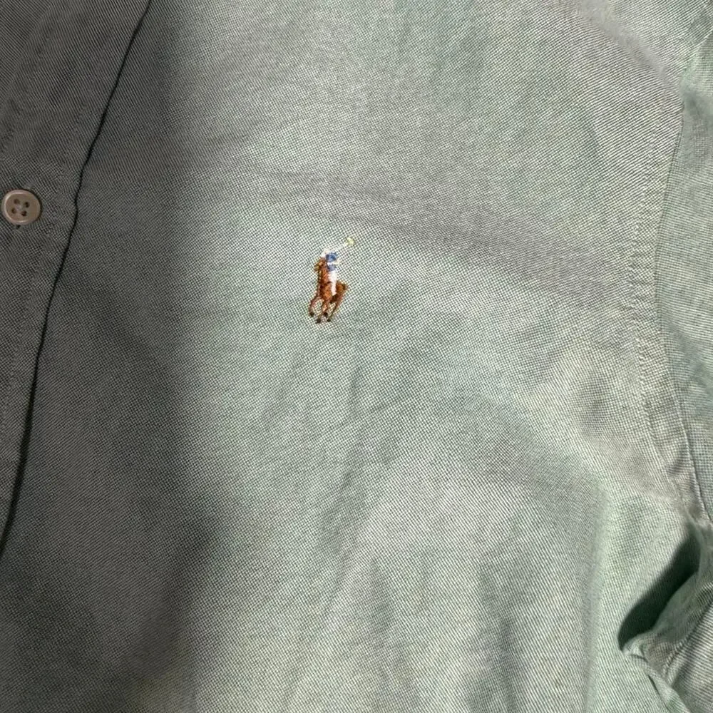 Ralph lauren light green button up